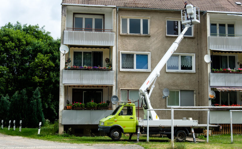 Einsatz Vermietung Hubarbeitsbühne Steiger